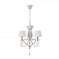 Distribuidor - Lâmpadas Diversas | Lâmpadas Clássicas | LAMPARA CRASAS 3XE14 BLANCO/ORO REGX49X49 CM Ref: 151553075